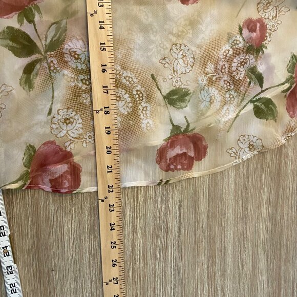 Avenue Body Babydoll Cami Women's Semi Sheer Lace Floral Multicolor Sz 18/20 - Picture 10 of 10